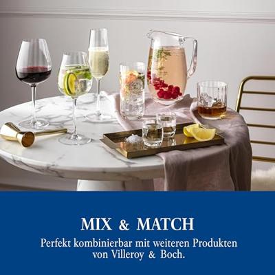 Villeroy & Boch Rose Garden Rode wijnglas 4 stuks Villeroy & Boch Rose Garden Rode wijnglas 4 stuks
