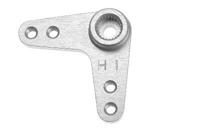 Aluminium servo hevel dubbel 90 graden, 26mm, Hitec - thumbnail