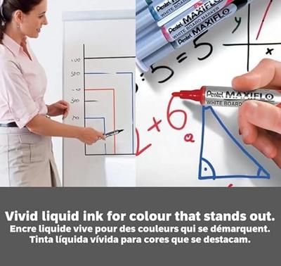 Whiteboardmarker pentel mwl5m 3mm oranje | 12 stuks