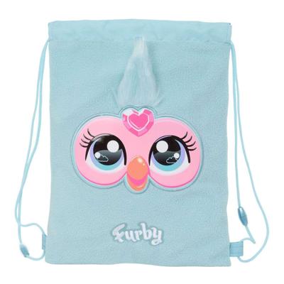 Rugtas met Koordjes Furby Hemelsblauw 26 x 34 x 1 cm