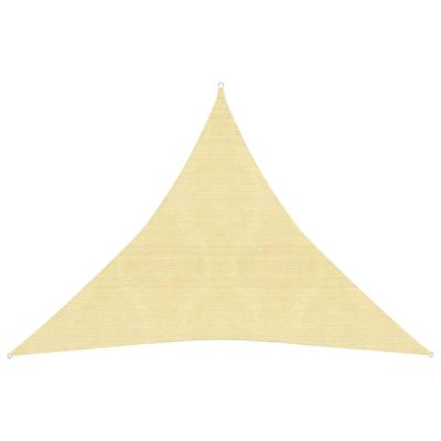 VidaXL Zonnezeil 160 g/m² 3x3x3 m hdpe beige