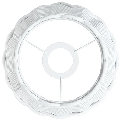 VidaXL Plafondlampenkap ø20x15 cm wicker wit