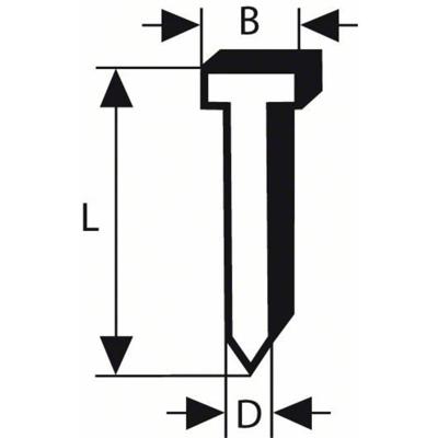 Bosch Accessories 2608200532 Nagel met verzonken kop SK64 Afmeting, lengte 57 mm 2000 stuk(s) Bosch Accessories 2608200532 Nagel met verzonken kop SK64 Afmeting, lengte 57 mm 2000 stuk(s)