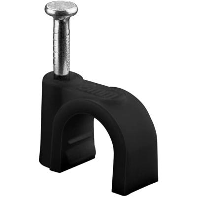 Goobay Kabelclip 8mm rond zwart box(100) - 4113233