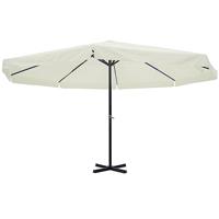 VidaXL Parasol samos 500 cm aluminium wit - thumbnail