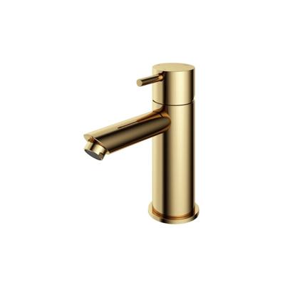 Wastafelmengkraan Hotbath Cobber 1-hendel Recht 14.3 cm Gepolijst Messing Living Colours