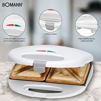 Bomann 650160 Sandwich toaster Wit - thumbnail