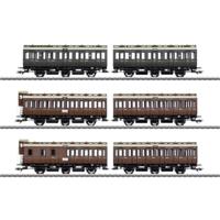 Märklin 42047 H0 set van 6 coupérijtuigen van de KPEV - thumbnail