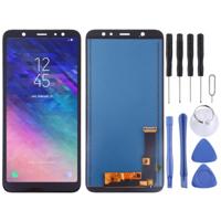 LCD-scherm en digitizer volledige assemblage (TFT-materiaal) voor Galaxy A6 PLUS (2018) (zwart) - thumbnail