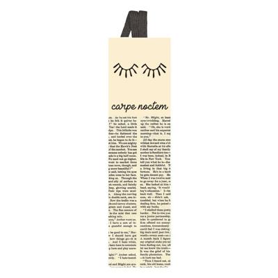 Moses boekenlegger met elastiek Carpe Noctem wit Moses boekenlegger met elastiek Carpe Noctem wit