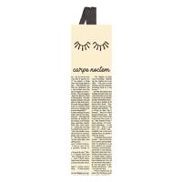 Moses boekenlegger met elastiek Carpe Noctem wit - thumbnail