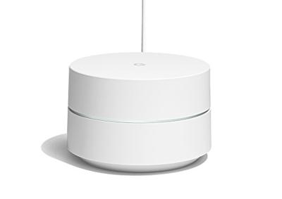 Google Wifi, WiFi-mesh-systeem, afdekking tot 85 m², dual-bandsnelheid AC1200 (tot 1,2 Gbit/s), installatie en bediening via Google Wifi-app, Italiaanse versie (1 apparaat meegeleverd).
