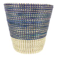 Bloempot Zeegras Blauw-Naturel Large - thumbnail