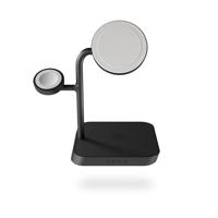 ZENS Aluminium Series 4 in 1 Wireless MagSafe Charger ZEAPDC01/00 Inductie lader Zwart - thumbnail