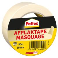 Afplaktape pattex 50mmx50m creme | 12 stuks - thumbnail