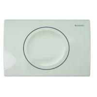 Geberit Delta-15 enkele drukplaat wit - thumbnail