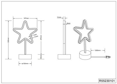 Trio TafellampStar oplaadbaar - R55230101