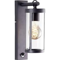 Brilliant Zwarte wandlampSidney met sensor - 44291/06 - thumbnail