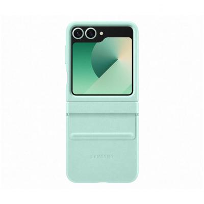 Samsung Vegan Leather Case voor Flip 6 Telefoonhoesje Groen