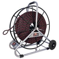 Trektouw polyester Ø12 mm 300 m met haspel Runpotec - thumbnail