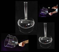 Kristallen Klankschaal Helder A-toon (20 cm) met Handgreep en Tas - thumbnail