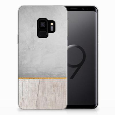 Samsung Galaxy S9 | Bumper Hoesje | Wood Concrete