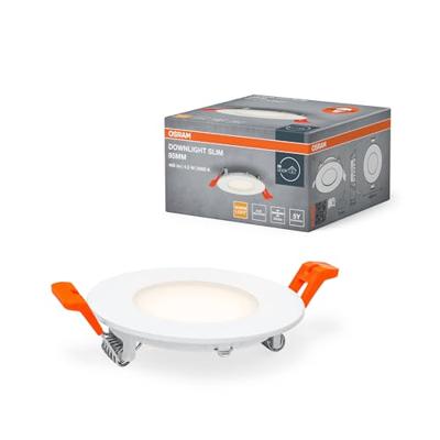 OSRAM HOMELIGHTING 4099854444708 Downlight Slim 85mm 4.5W 3000K LED-plafondlamp 4.50 W Wit OSRAM HOMELIGHTING 4099854444708 Downlight Slim 85mm 4.5W 3000K LED-plafondlamp 4.50 W Wit