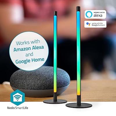 Nedis SmartLife Sfeerverlichting | Wi-Fi | Tube | 600 lm | RGBIC / Warm tot Koel Wit | 2700 - 6500 K | 36 W | Metaal | 2 Stuks - WIFILD10RGBW - thumbnail