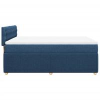 Boxspring met matras stof blauw 160x200 cm - thumbnail