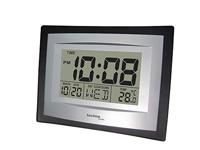 Techno Line WS 8004 Wandklok Kwarts 22 cm x 17 cm x 3.5 cm Zilver, Zwart - thumbnail
