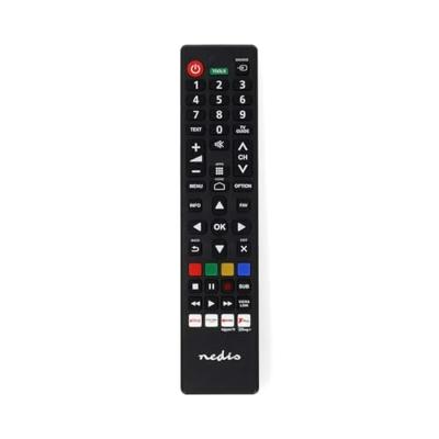 Vervangende Afstandsbediening | Geschikt voor: Panasonic / Sharp | Voorgeprogrammeerd | 1 Apparaat | Amazon Prime / Disney + Button / Netflix Knop / Rakuten TV Button / Youtube Knop | Infrarood | Zwart