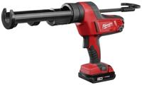 Milwaukee M18™ C18 PCG/310C-201B Accu Lijm- en Kitspuit met 310 ml patroonhouder 18V 2.0Ah in tas - 4933441310 - thumbnail