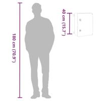 VidaXL Bedieningskast grijs 47 x 20 x 60 cm abs kunststof - thumbnail