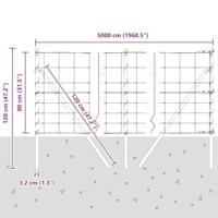 Weidehekwerk Zilver 50 x 0.8 m Gegalvaniseerd staal - thumbnail