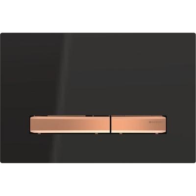 Bedieningsplaat Geberit Sigma 50 voor 2-toets Spoeling Rosé Goud / Zwart