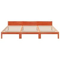 Bedframe zonder matras 240x200 cm massief grenenhout wasbruin - thumbnail