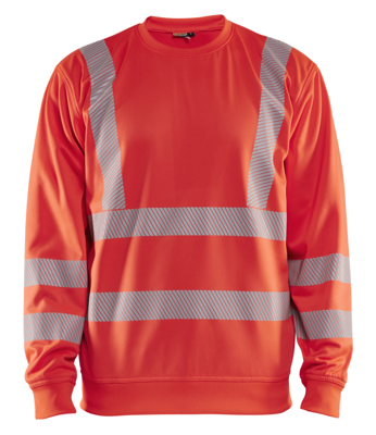 Blåkläder High-Vis Sweatshirt 35622538 | High-Vis Rood | Maat S - 7330509832127