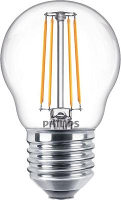 Philips Lichtbron kogel4,3W - E27 - 2700K - 470 lumen set van 2 transparant - 929004590455