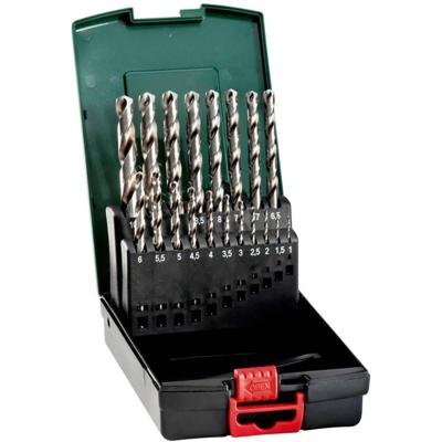 Metabo 627097000 Metaal-spiraalboorset 19-delig 1 mm, 1.5 mm, 2 mm, 2.5 mm, 3 mm, 3.5 mm, 4 mm, 4.5 mm, 5 mm, 5.5 mm, 6 mm, 6.5 mm, 7 mm, 7.5 mm, 8 mm, 8.5 mm,