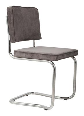 Zuiver Eetkamerstoel 'Ridge' Rib Kink, kleur Antraciet