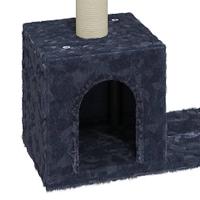 VidaXL Kattenmeubel met sisal krabpalen 60 cm donkergrijs - thumbnail