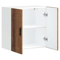 Keukenbovenkast Porto bewerkt hout oud houtkleurig - thumbnail