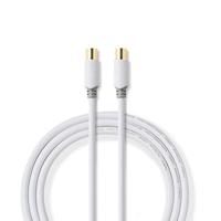 Coaxkabel 100 dB | IEC (coax) male - IEC (coax) female | 2,0 m | Wit - thumbnail
