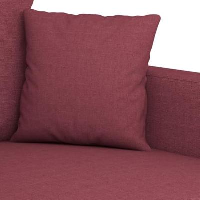 Tweezitsbank 120 cm stof wijnrood