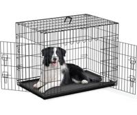 Nobleza Bench voor hond en kat - Metaaldraad - Zwart - M - thumbnail