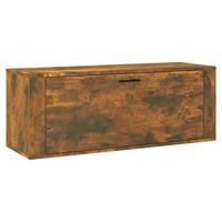 VidaXL Schoenenkast wandgemonteerd 100x35x38 cm bewerkt hout eiken - thumbnail