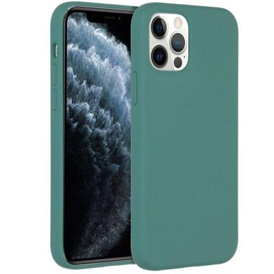Accezz Liquid Silicone voor Apple iPhone 12 (Pro) Telefoonhoesje Groen Accezz Liquid Silicone voor Apple iPhone 12 (Pro) Telefoonhoesje Groen