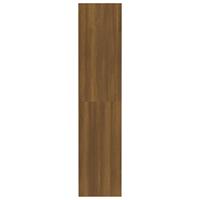 Boekenkast/kamerscherm 80x30x135 cm bewerkt hout bruin eiken - thumbnail