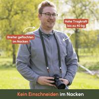 C-Rope Traveler camera strap Military Olive, 140cm Paracord - thumbnail