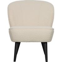 WOOOD Fauteuil 'Sara' Bouclé, kleur Creme - thumbnail